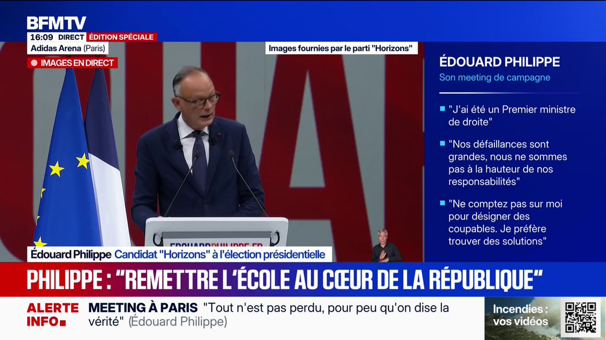Présidentielle 2027: "Je ferai de l'écologie un sujet de campagne", assure Édouard Philippe, candidat Horizons pour 2027