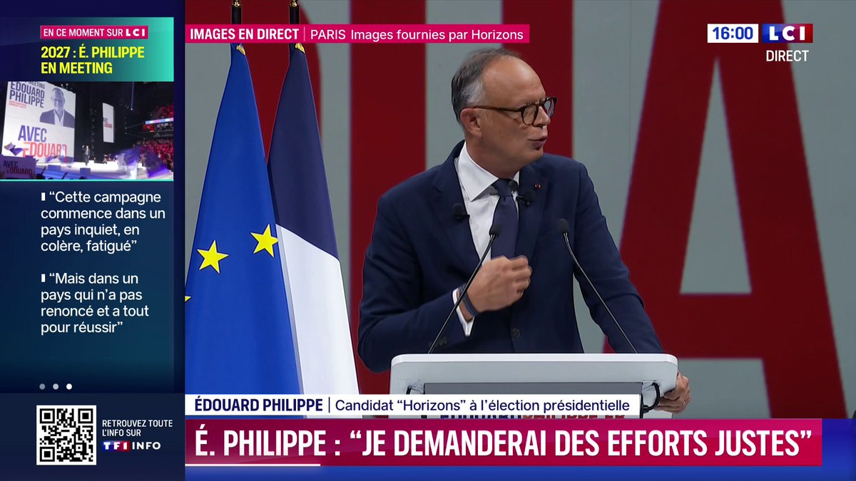 🗣️"Je demanderai des efforts, mais des efforts justes, partagés, étalés dans le temps. Je veux préserver les ouvriers, les salariés modestes, les indépendants. Je ne taxerai pas davantage les entreprises qui payent déjà trop d’impôts." : Edouard Philippe