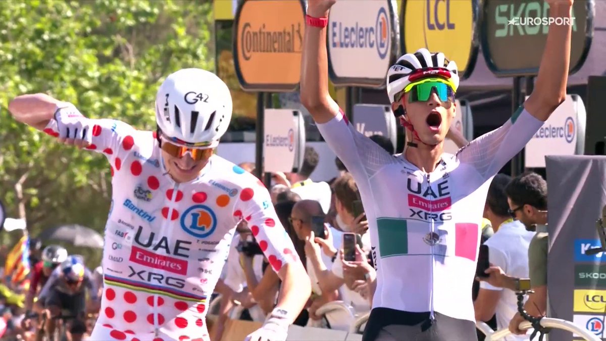 ES UNA OBRA MAESTRA 🖼️ Pogacar deja ganar a Del Toro, UAE asalta Montjuic. #TDF2026 #LaCasadelCiclismo