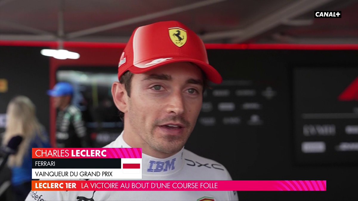 "J'ai toujours été honnête. On a tellement travaillé, on a tout fait pour essayer de retrouver ce feeling avec la voiture." La réaction de Charles Leclerc, vainqueur à Silverstone 🏆 #BritishGP #F1