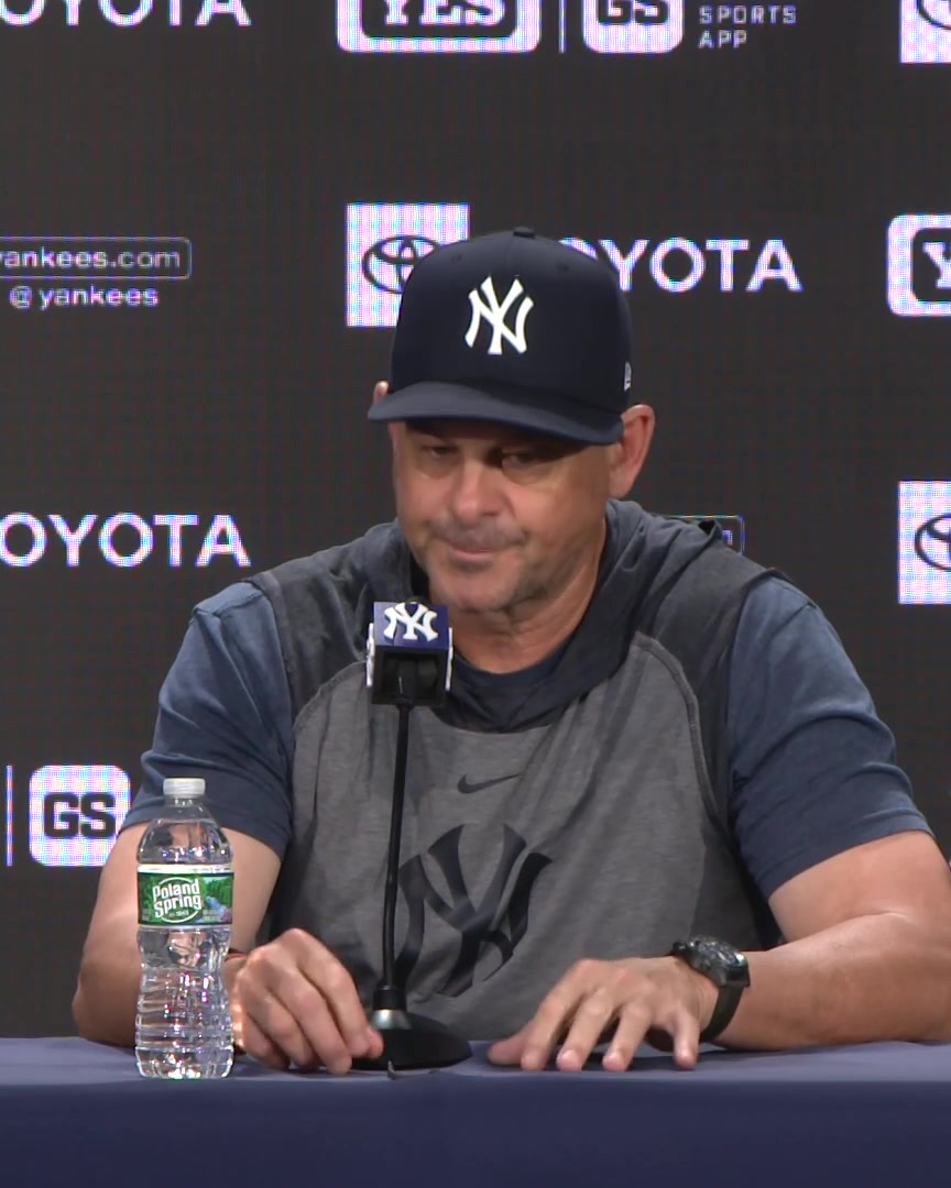 Aaron Boone says that all the attributes that made Camilo Doval an All-Star are still present, the challenge is finding more consistency in his outings "We're not talking about an older player that's lost a little bit and he's trying to reinvent himself"