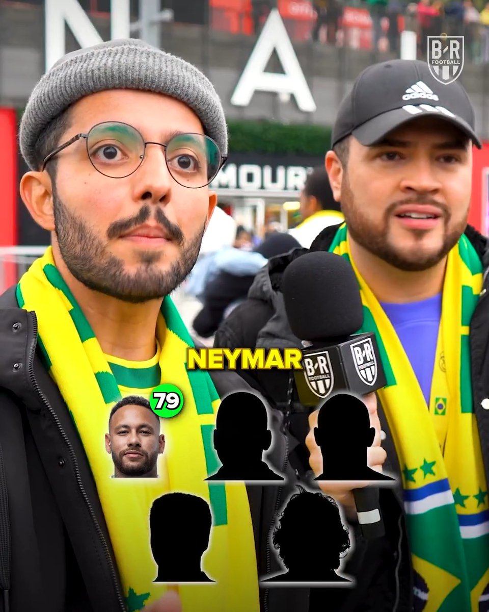 Brazil fans name their top five all-time scorers 🧠🇧🇷
