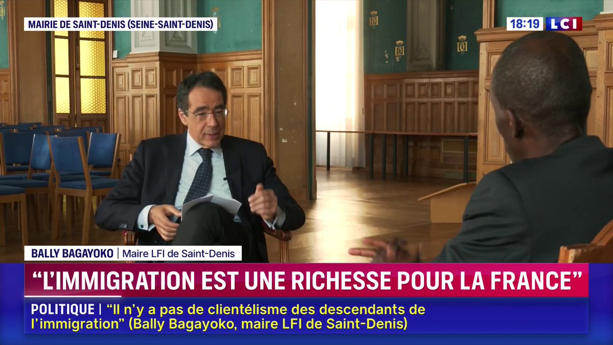 🗣️ La "régularisation de tous les sans-papiers, c’est l’ambition que nous incarnons", assure Bally Bagayoko face à Darius Rochebin sur LCI