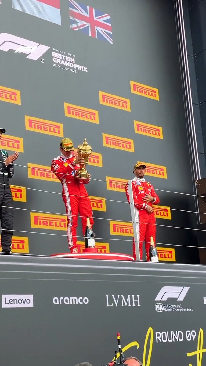 A golden moment 🏆 #F1 #BritishGP