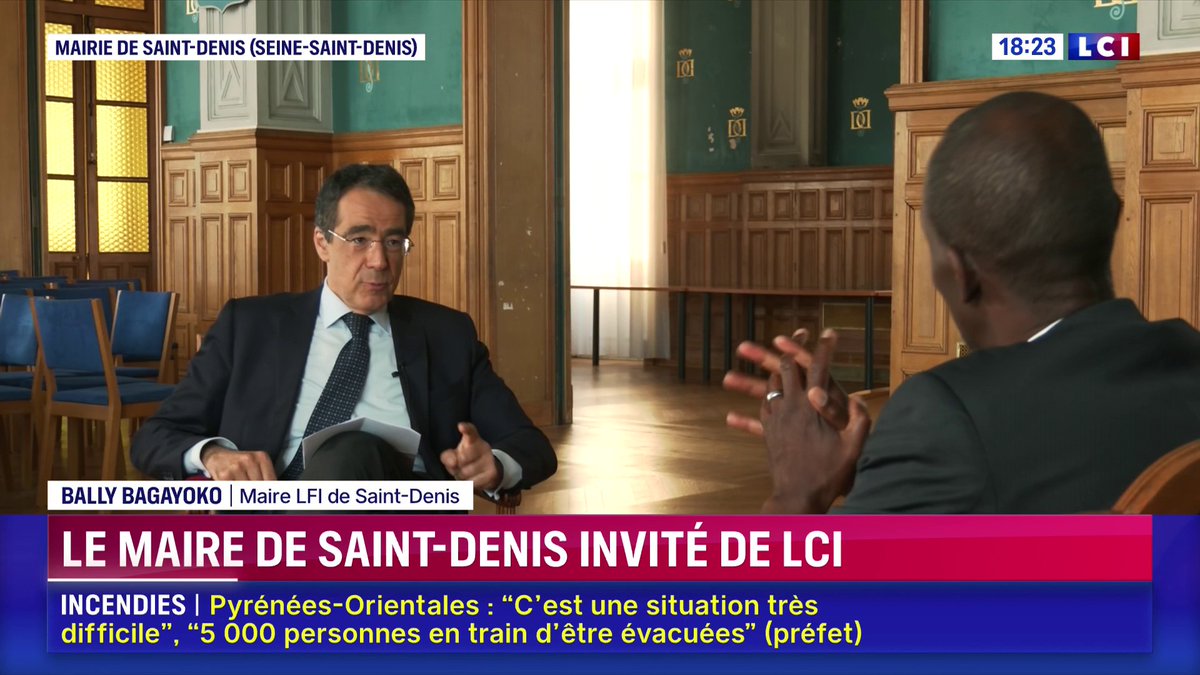 🗣️ "Bien-sûr, je manifesterai", assure Bally Bagayoko face à Darius Rochebin, en cas de passage au second tour du RN lors de la Présidentielle de 2027