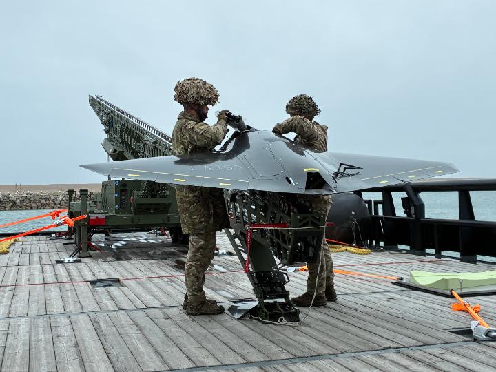 The #RoyalNavy has successfully launched a strike-capable drone from a ship at sea. The successful trial aboard XV Patrick Blackett showcases the next generation of maritime defence and innovation. Read more: