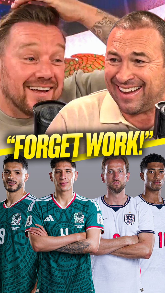"Forget work!" 😂 "Where your work clothes to the pub!" 👀 Jason Cundy & Jamie O'Hara give advice for England Vs Mexico late kick off time! 😂