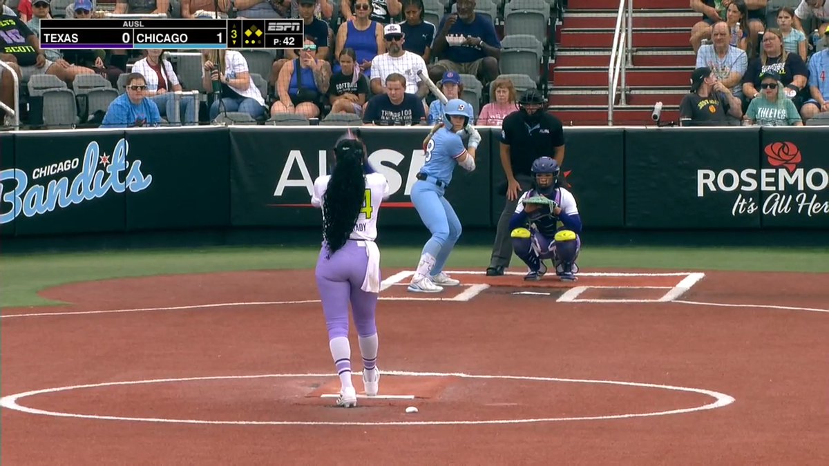 FROM HER KNEES 💥 what a throw from Area 51 to end the inning!