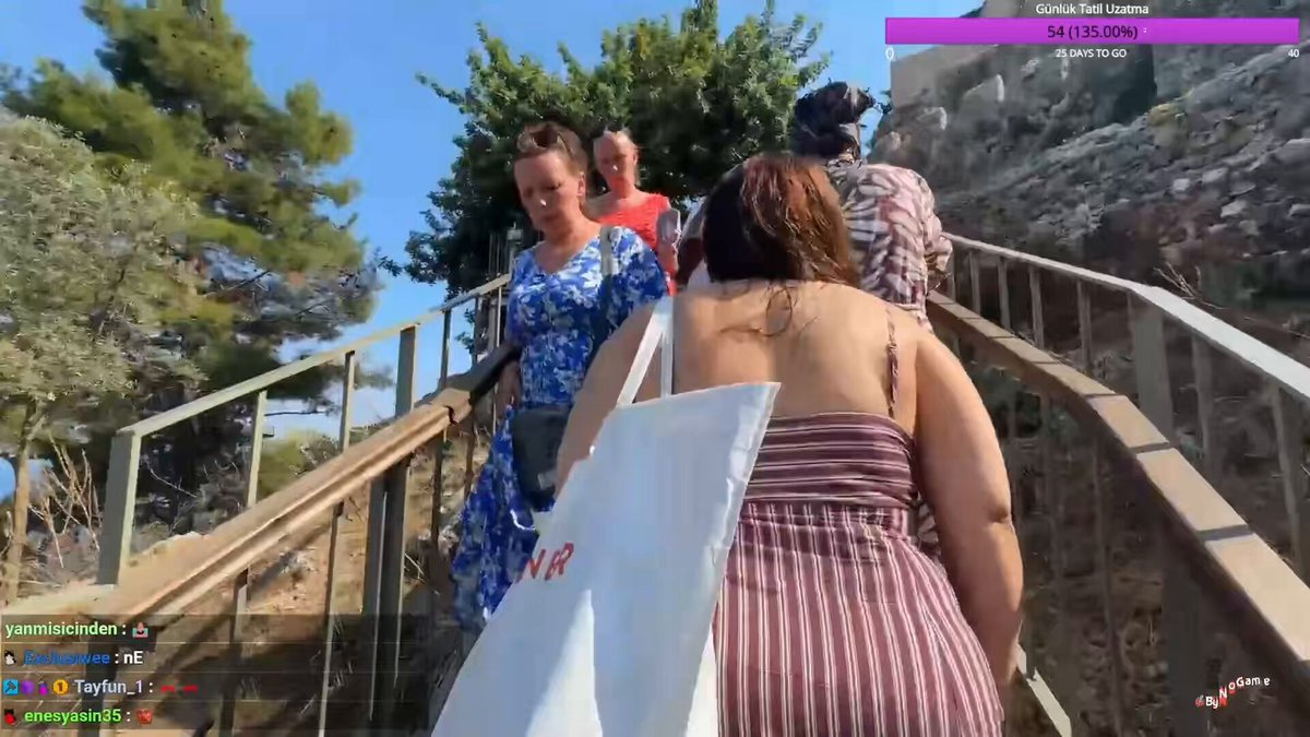 Bir vatandaş, Alanya Kalesi’nde IRL yayını yapan Kick yayıncıları kybeleniz ve edanna’ya “kaşar” dedi.