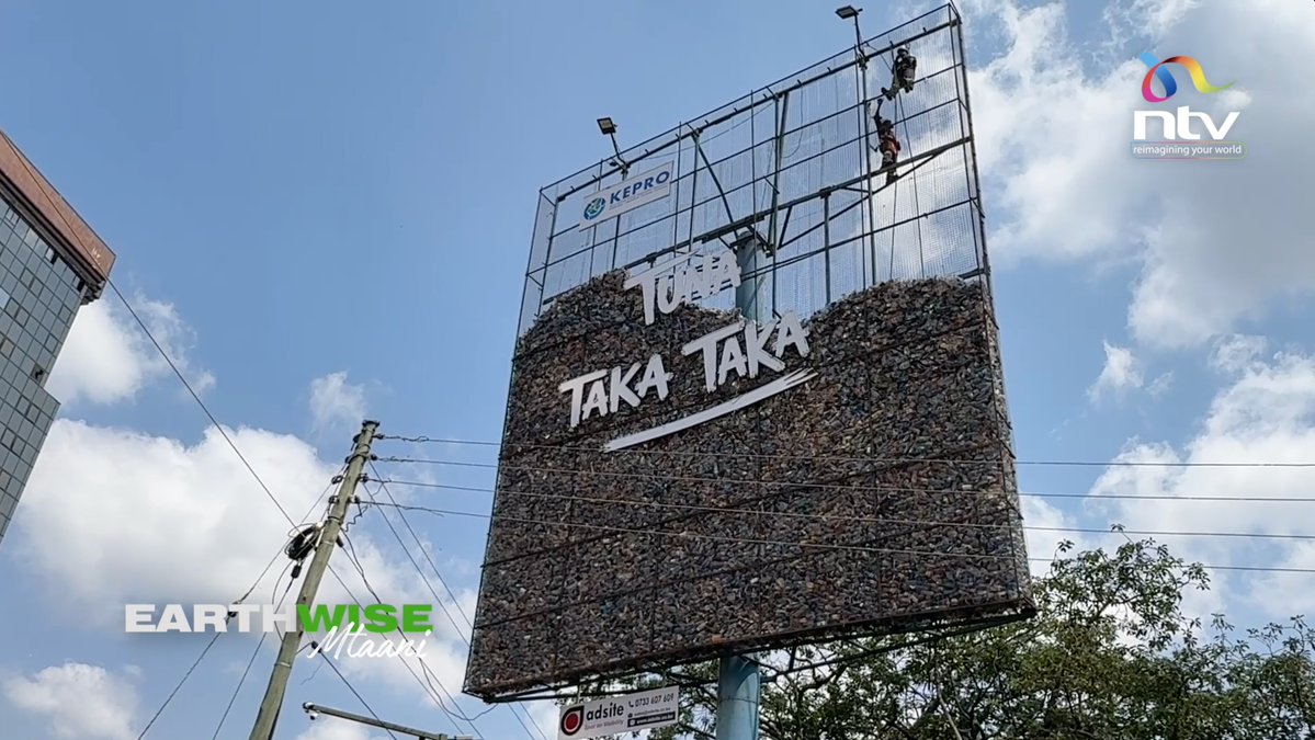What was the idea behind that popular garbage billboard in Nairobi? #EarthwiseMtaani: