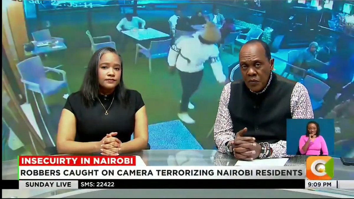 Insecurity In Nairobi: Robbers caught on camera terrorizing Nairobi residents They robbed the Chaiiwali Café in Westlands, Nairobi Most of the victims had their phones robbed Police in Gigiri say they are probing the incident #CitizenSundayLive