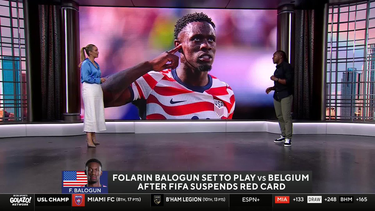 "This is where it becomes dangerous... If you make this call, I'm curious to what other calls FIFA is willing to make." Michael Lahoud on FIFA's decision to suspend Folarin Balogun's red card match ban 🟥
