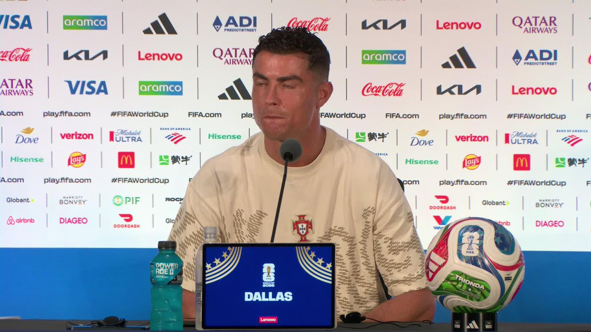 🗣️ Cristiano Ronaldo, sobre el partido frente a España: "A ver si gano y marco un golito". #DAZNMundial #FIFAWorldCup