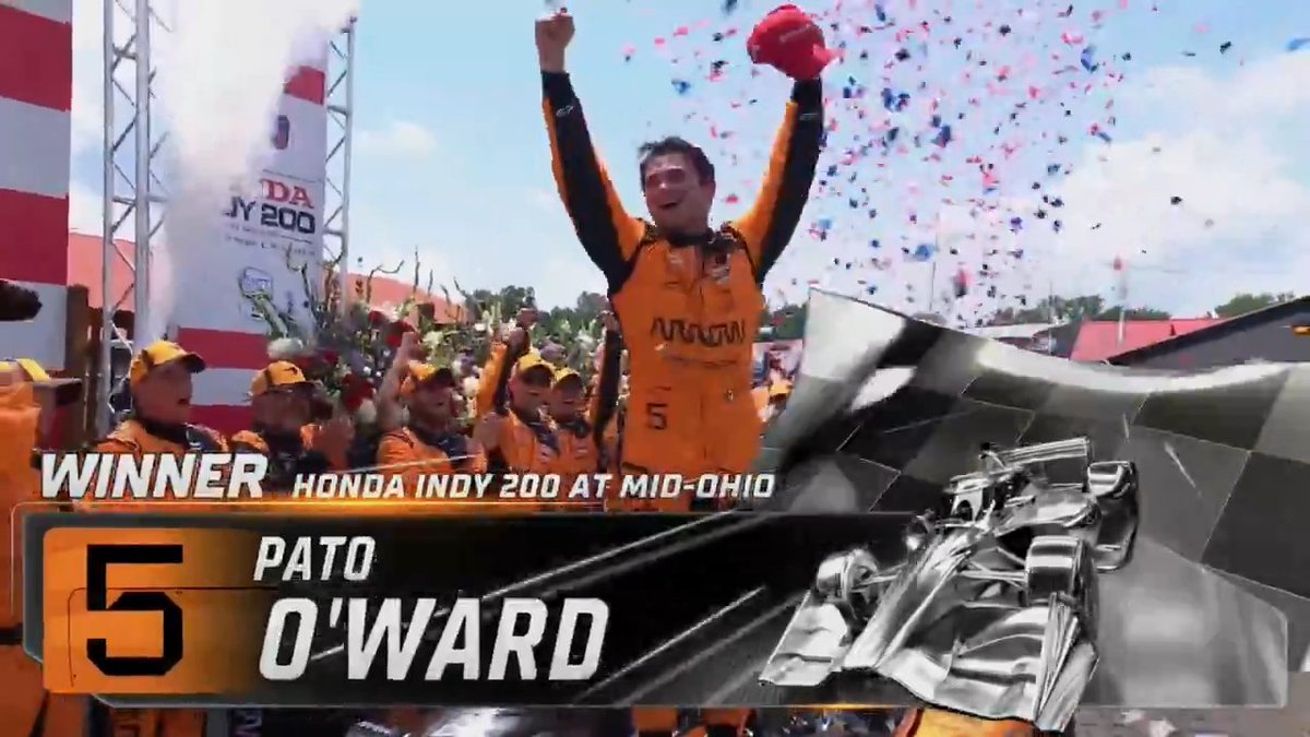 The first win of the season for Pato O'Ward.