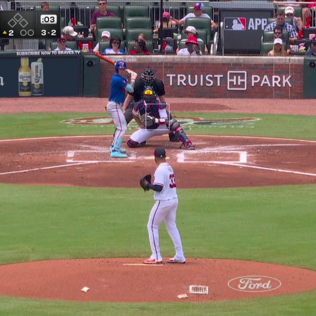 A.J. Ewing spidey-senses: ACTIVATED. ⚾🕷️ 📺: Mets vs Braves on NBC & Peacock