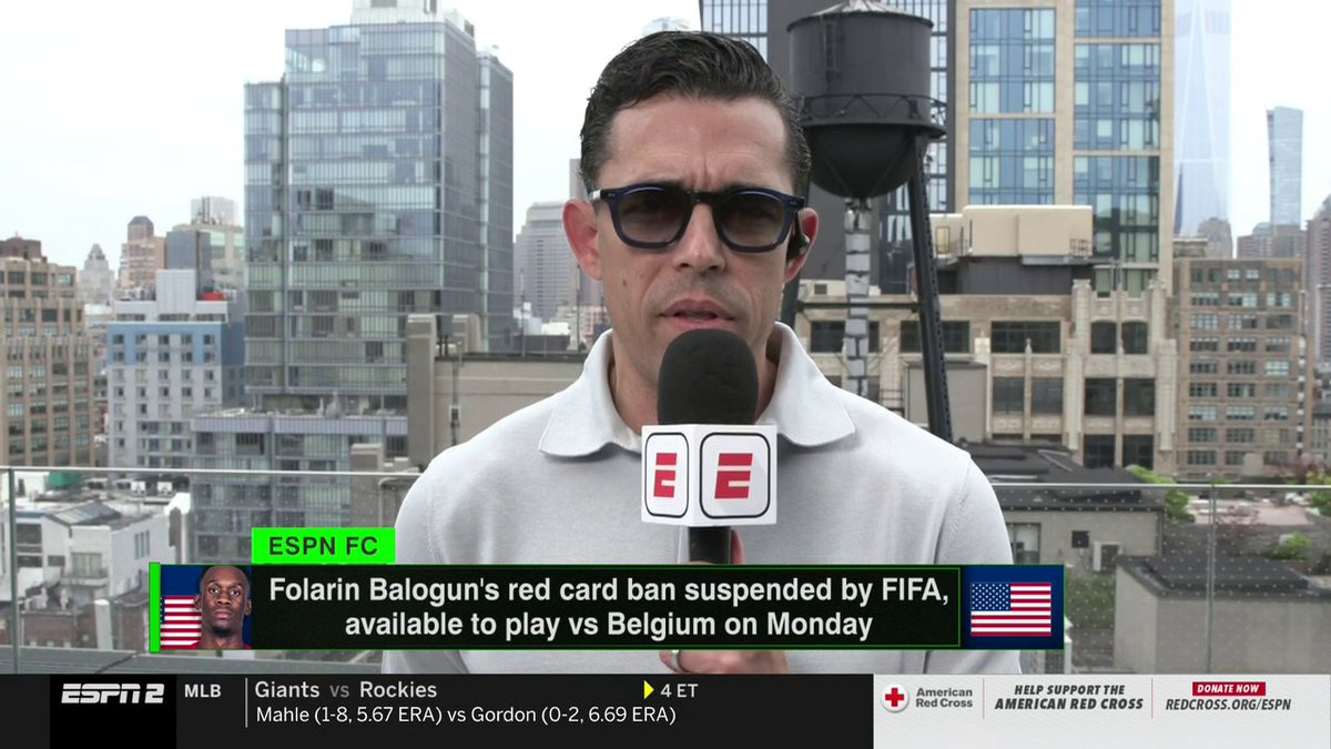 "They're not allowed to do this. ... This is moving the goal posts on the players." —herculez gomez on FIFA suspending Folarin Balogun's red card and allowing him to play vs. Belgium ⚽️