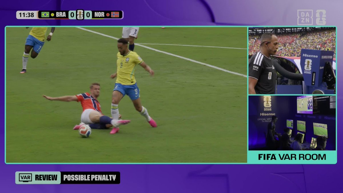 EL PENALTI 😵 Vaya segada le metieron a Cunha #DAZNMundial