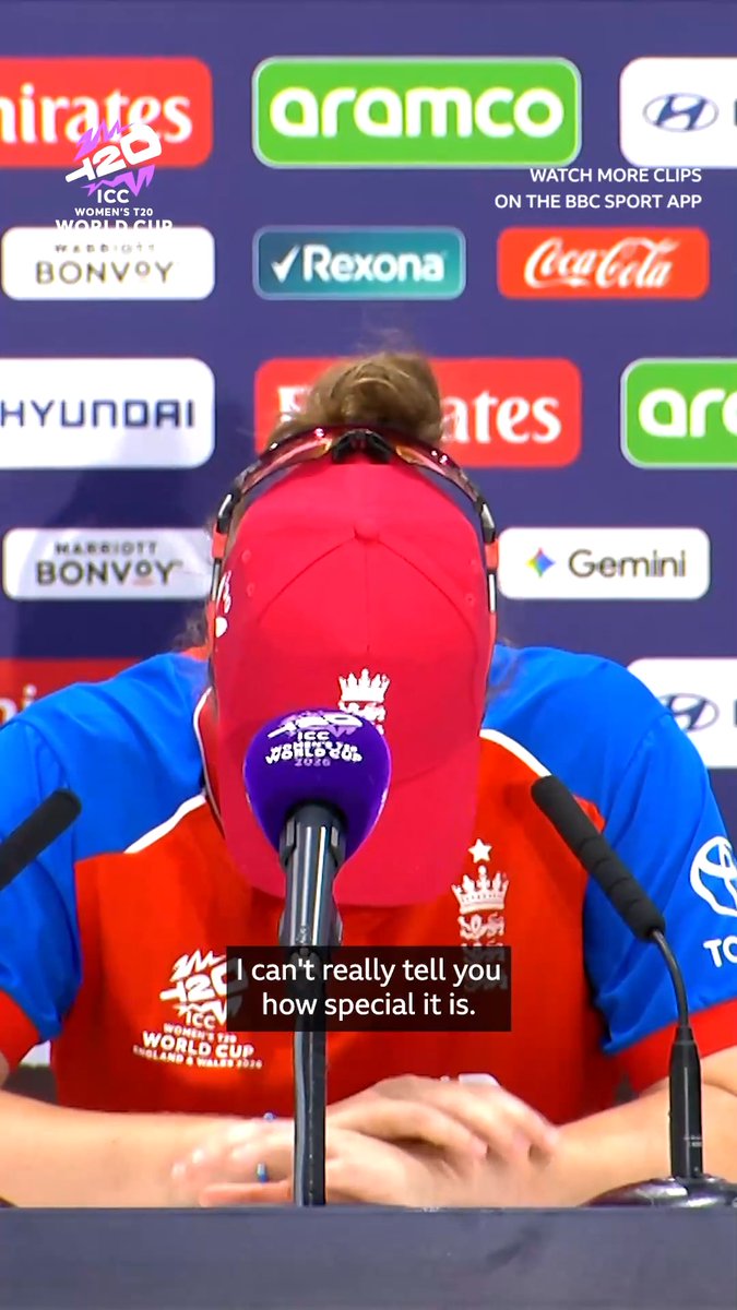 🗣 "I can't really tell you how special it is" ❤️ An emotional Nat Sciver-Brunt speaks about leading England out at a World Cup final with her son at her side 🥹