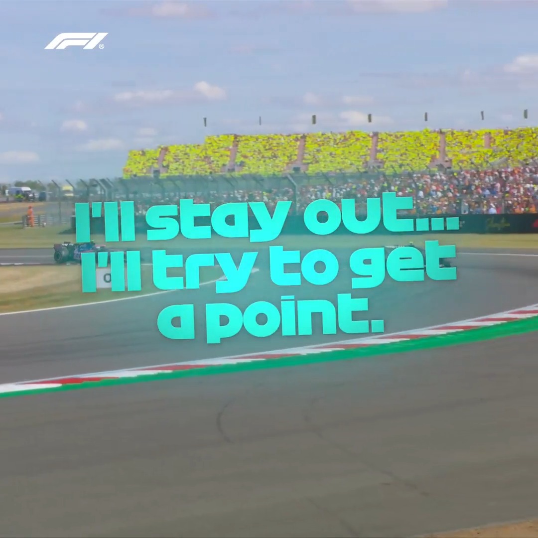 Fighting spirit 💪 The chance of the win had gone but Kimi desperately wanted to salvage a point for himself and the team #F1 #BritishGP Mercedes-AMG PETRONAS F1 Team