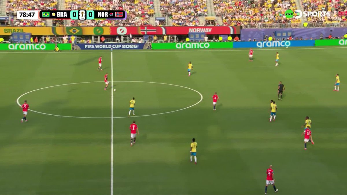 🤯🇳🇴🇧🇷 HAALAND Y NORUEGA LE ESTÁ GANANDO A BRASIL EN LA COPA DEL MUNDO. FALTAN ¡10 MINUTOS! PARA EL FINAL. ‼️