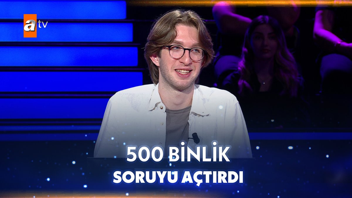 “Kim Milyoner Olmak İster?” yarışmasında yarışmacının çekilme kararı aldığı 500 bin TL değerindeki soru.