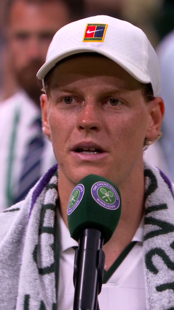 Jannik Sinner is PURE CLASS as he praises opponent Shintaro Mochizuki 🙌 'Coming from qualifiers and playing such a high level. An incredible player!' ↳ Wimbledon. Every Match. Live &amp; On Demand. Centre Court in 4K. #StanSportAU #Wimbledon