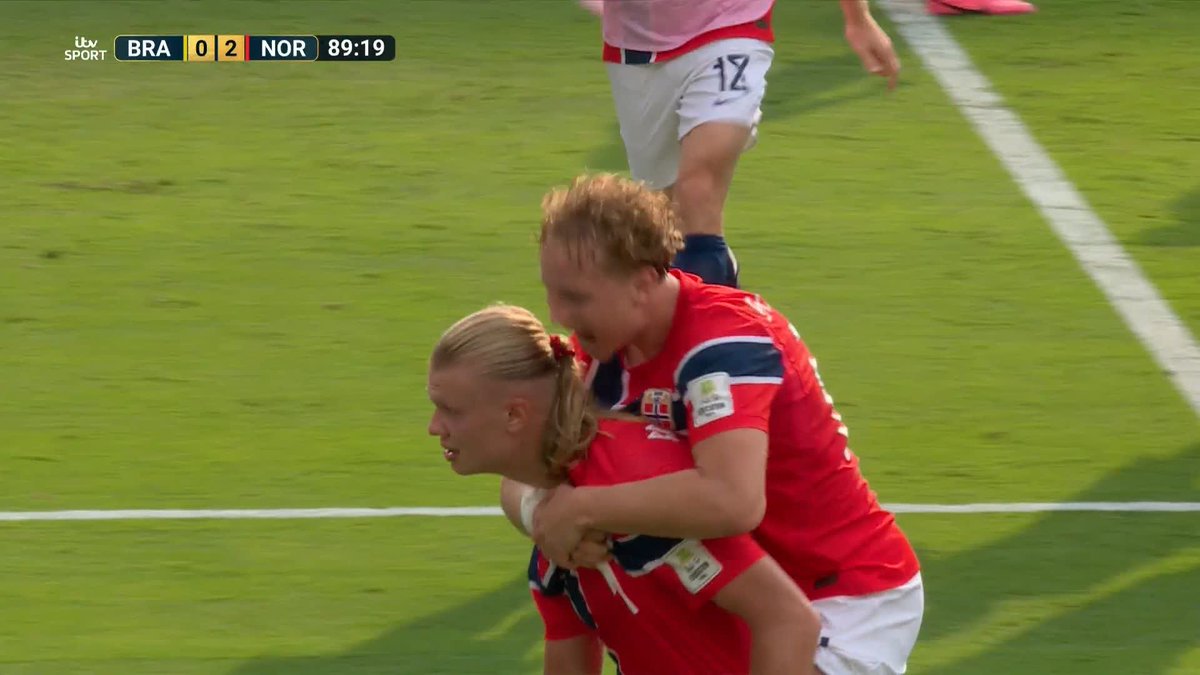 STOP IT. JUST STOP IT 😱 Erling Haaland drills home a second from outside the box to send Brazil packing 🤩