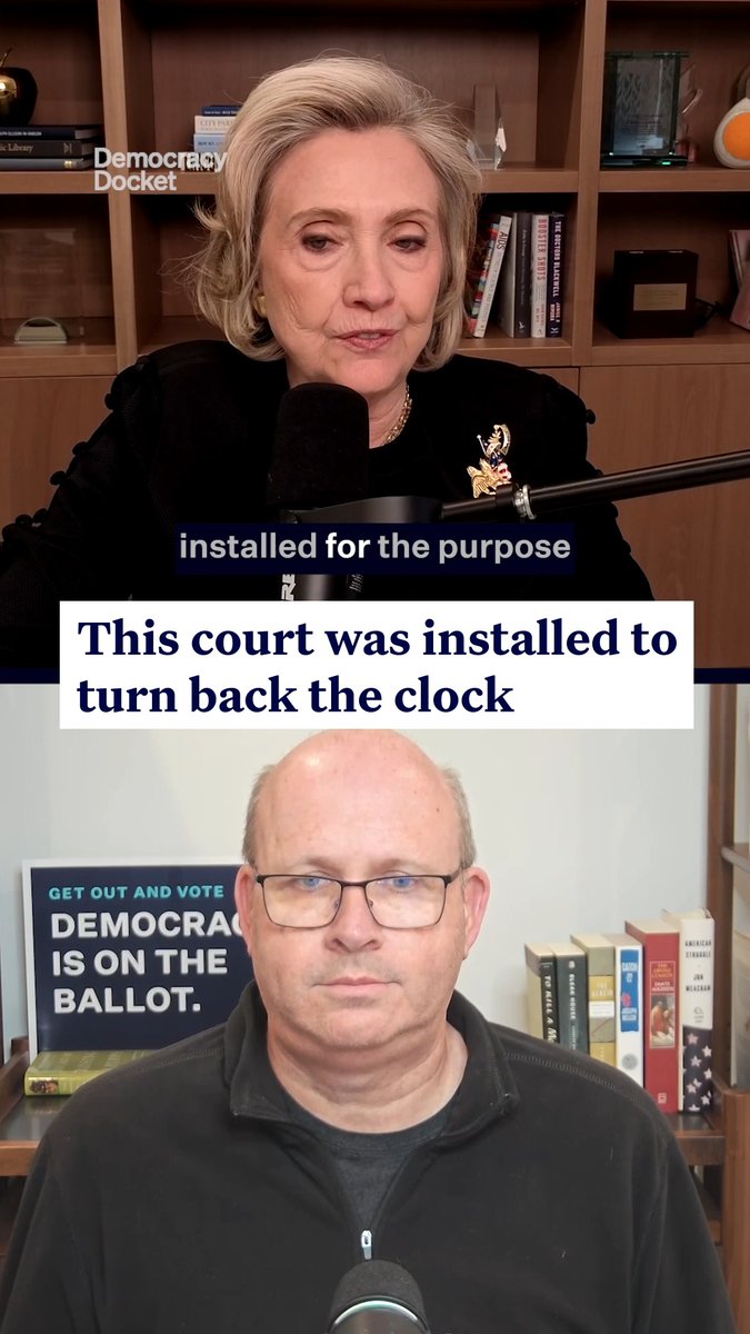 Our current Supreme Court was installed for the purpose of turning the clock back on our rights as Americans, Hillary Clinton says. “It’s shocking when they don’t fall in line with Trump. It’s shocking when they stand up to him on anything.” Help us stand up to Trump – even when SCOTUS won't: