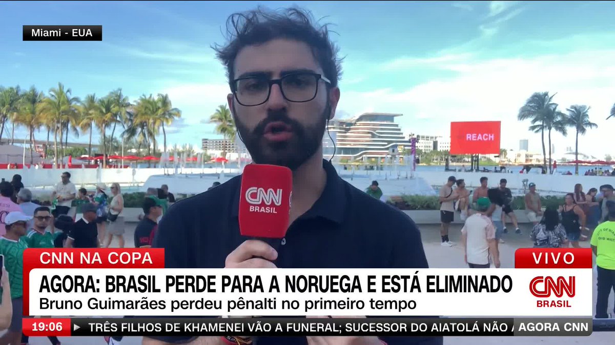Redes: Brasil é eliminado da Copa pela Noruega #AgoraCNN