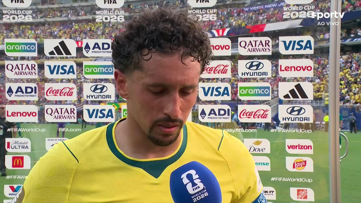 Marquinhos, sobre eliminação do Brasil: "Inexplicável, nessas horas é difícil falar". #CopaNaGlobo #ge2026 #futebol #brasil #selecaobrasileira #entrevista