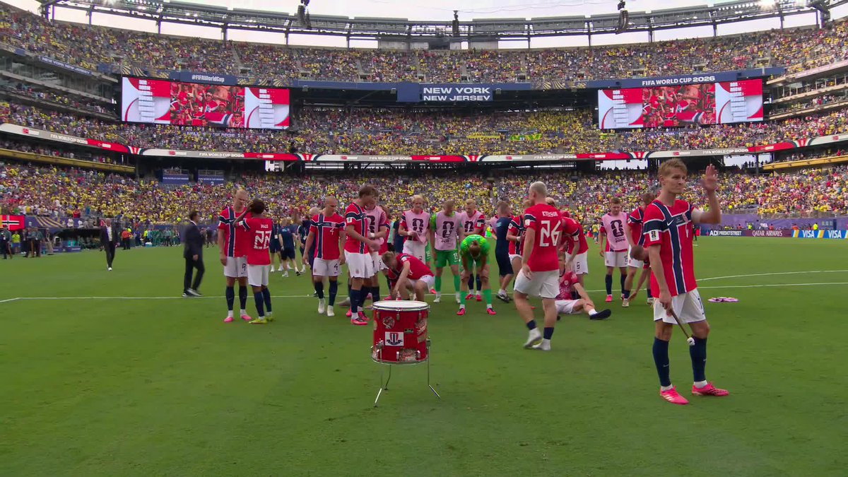 Erling Haaland leads the Viking Row! #FIFAWorldCup