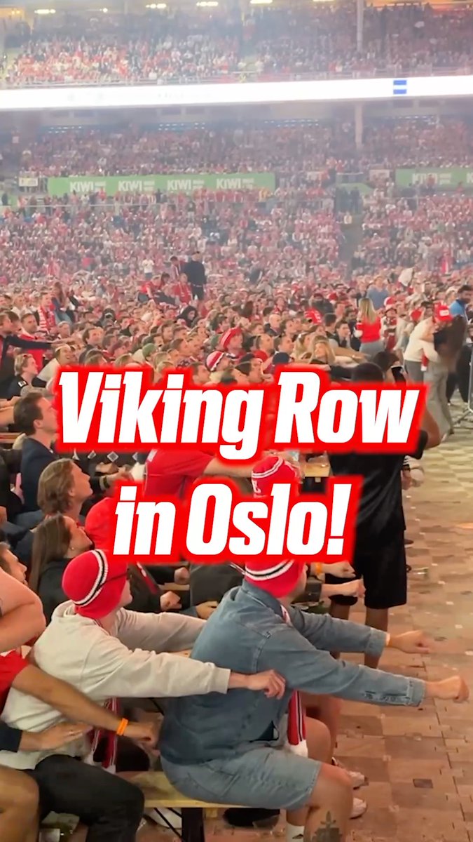 Norwegian fans are having a blast at a packed Ullevaal stadium in Oslo, as their team reaches the quarterfinals for the first time! 🇳🇴 #FIFAWorldCup #Football #Norway