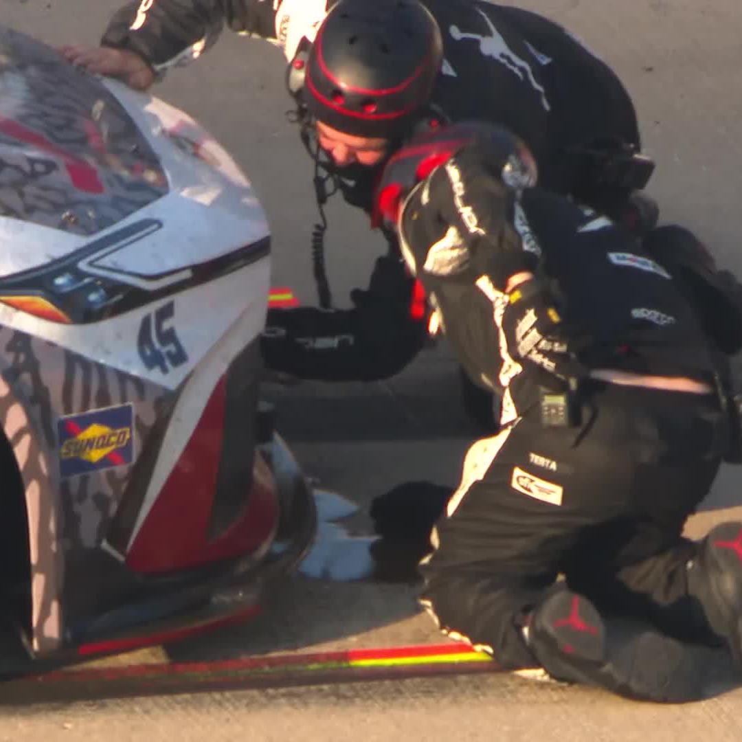 Tyler Reddick’s troubles continue! 25th in San Diego, 36th at Sonoma, and in the garage at Chicago after something went through his radiator. 😳