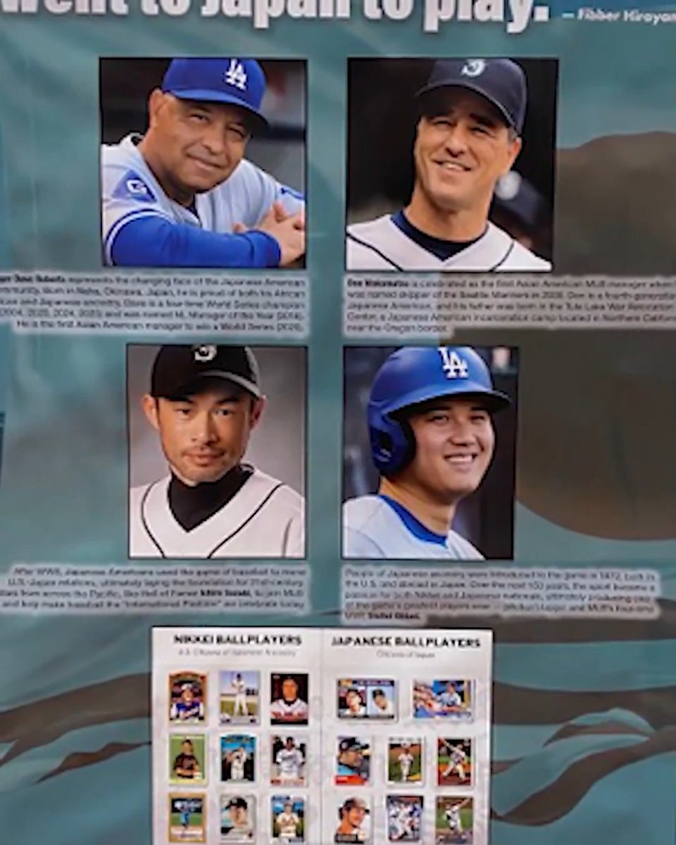 “Maybe we come from different backgrounds, yet we have this commonality of humanity.” 🤝🇯🇵 Nisei Baseball Research Project founder Kerry Yo Nakagawa speaks on the mission with his organization's exhibit, which will be on display in Philadelphia during All-Star Week!