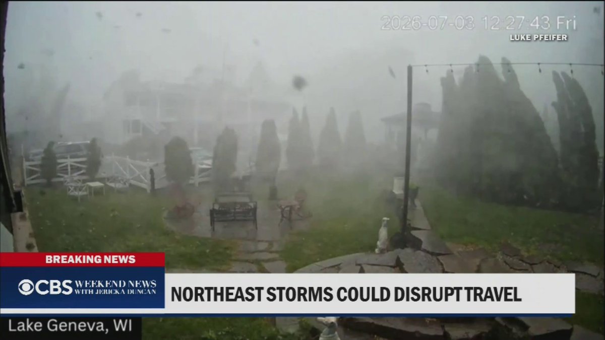 As America celebrated its 250th birthday, temperatures broke records in several cities, impacting Fourth of July celebrations. Millions of people are now under storm watches as a severe storm impacts travel in the Northeast.