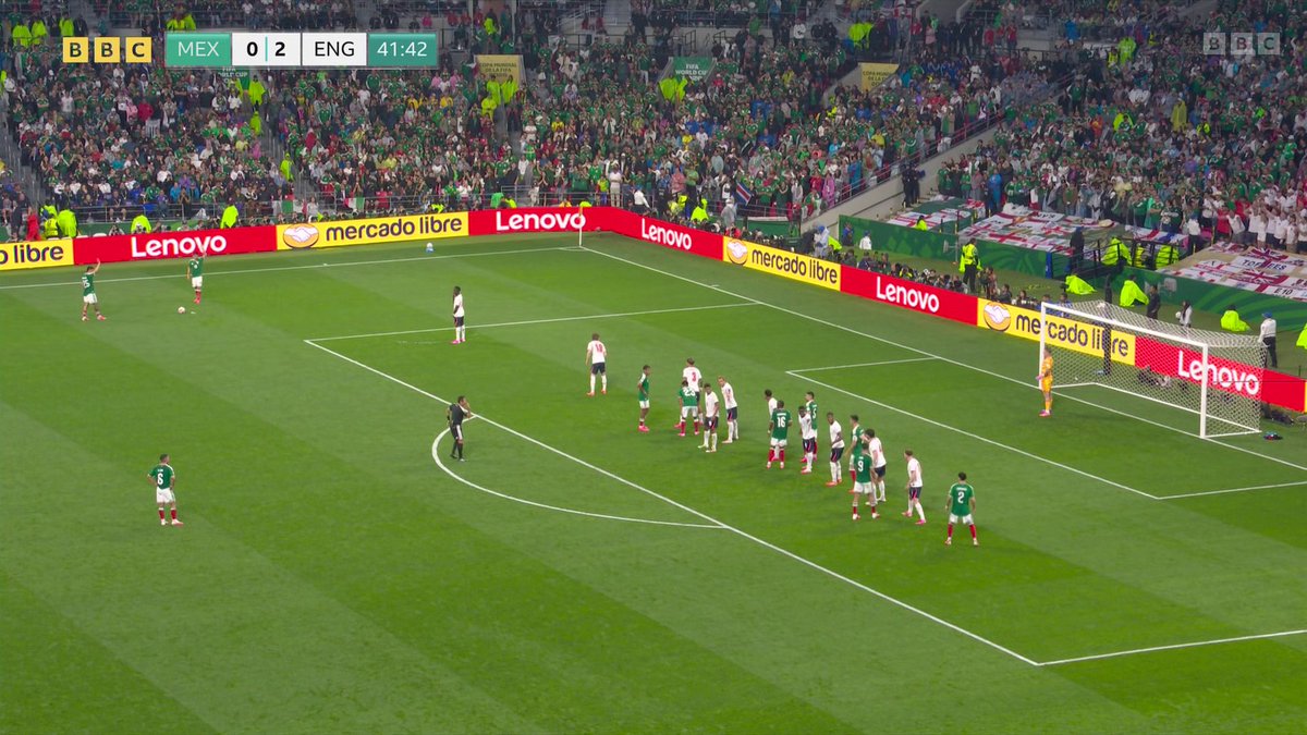"Mexico mean business again!" England's lead is halved just four minutes after Jude Bellingham gave them a two goal lead.