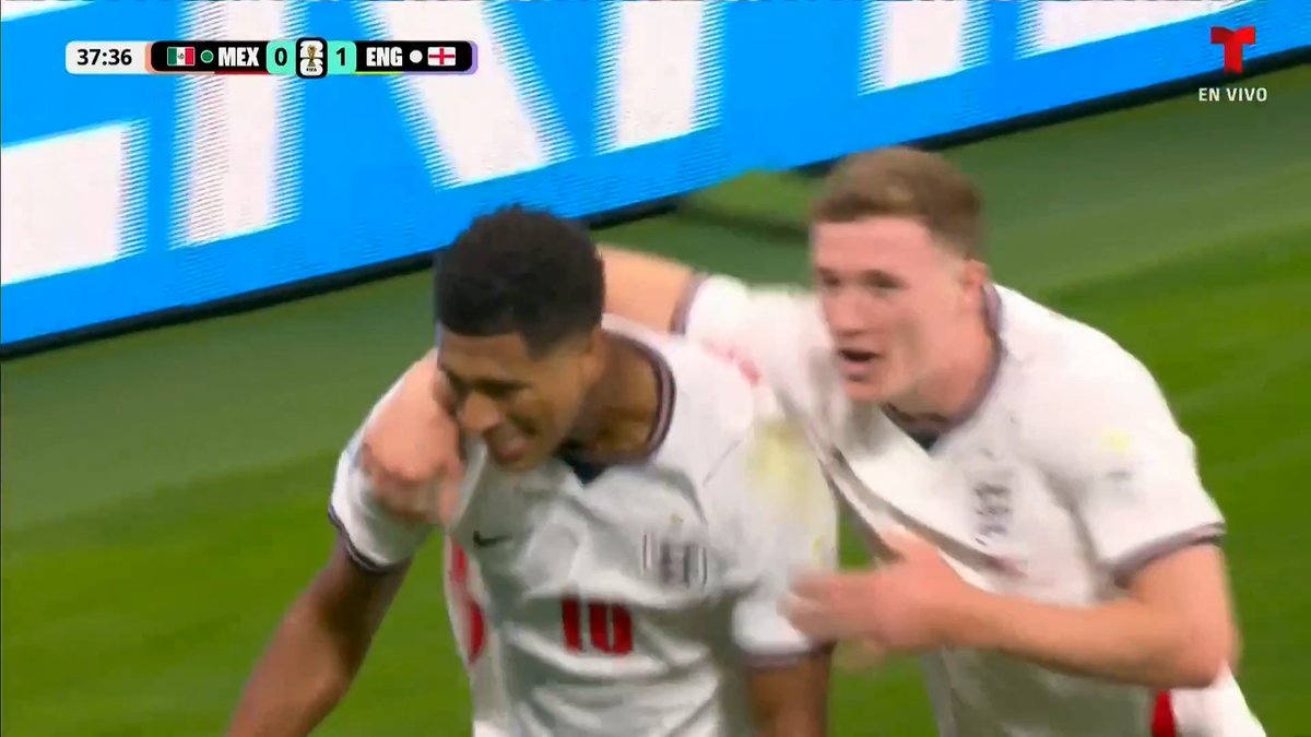 THE SECOND GOAL IN 98 SECONDS FOR JUDE BELLINGHAM. 😱 via Telemundo Deportes
