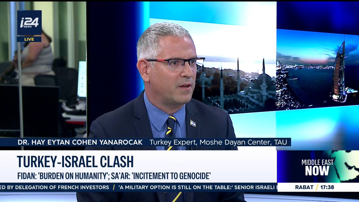 'The Jews in Turkey are not going in the streets with any jewish symbols. Since Oct. 7th Turks are only hearing anti-Israel propaganda on TV.' Dr. Hay Eytan Cohen Yanarocak joins Natasha Raquel Kirtchuk on #MiddleEastNow