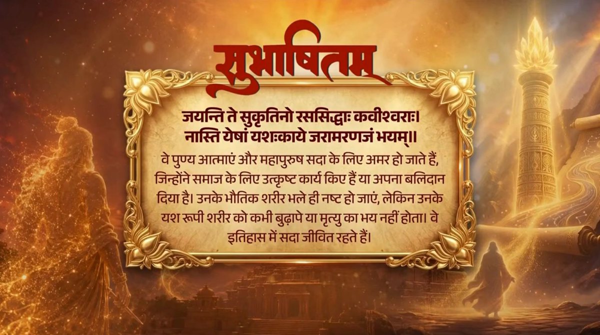 भारतवर्ष की एकता, अखंडता और स्वाभिमान के लिए डॉ. श्यामा प्रसाद मुखर्जी का बलिदान हर पीढ़ी को प्रेरित करता रहेगा। जयन्ति ते सुकृतिनो रससिद्धाः कवीश्वराः। नास्ति येषां यशःकाये जरामरणजं भयम्॥