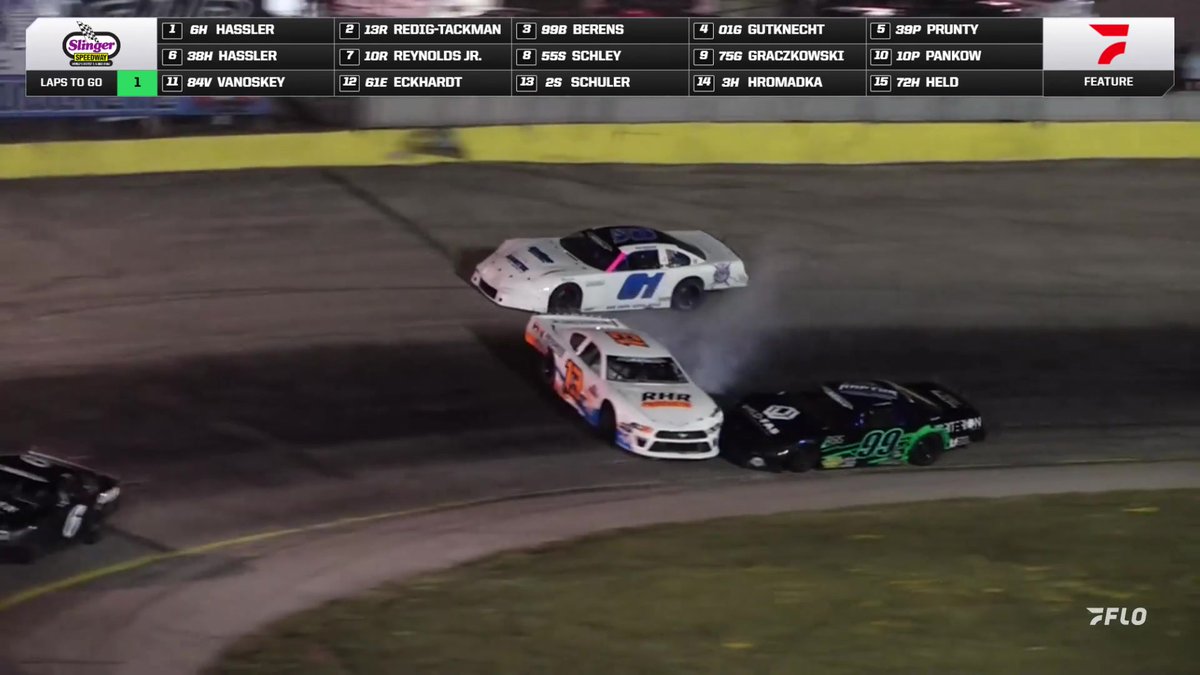 🤯 Just an all around WILD finish for the Pro Late Models at Slinger Speedway!
