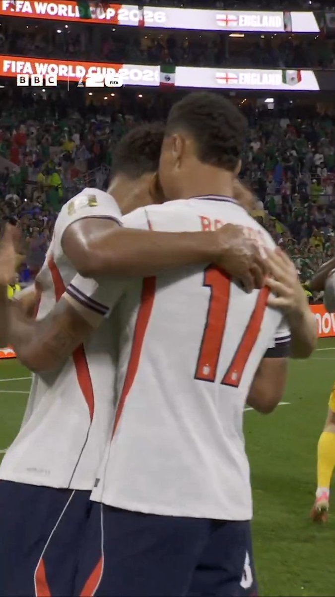 This is what it means! 🙌🏴󠁧󠁢󠁥󠁮󠁧󠁿 England breathe a sigh of relief as they celebrate a massive win over Mexico.
