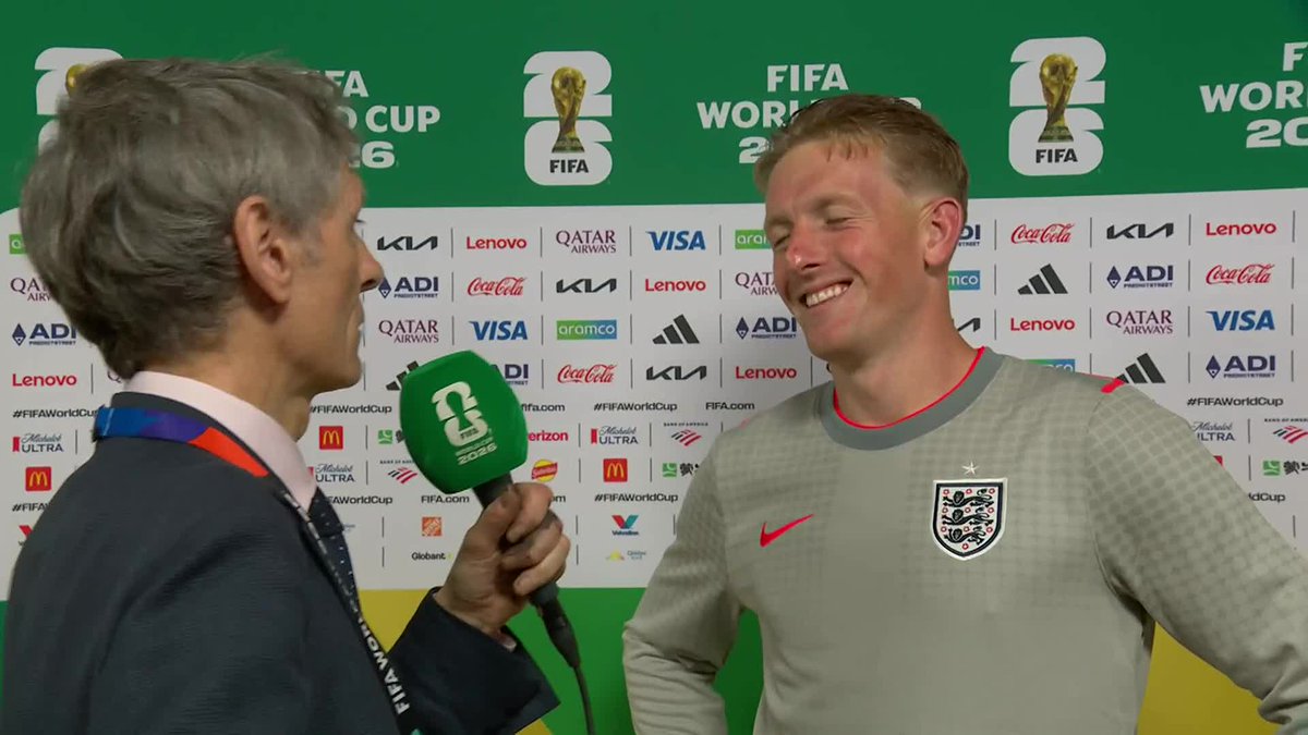 "That's football at its finest" 😎 Jordan Pickford spoke to ITV's Gabriel Clarke after England beat Mexico to progress to the World Cup quarter final