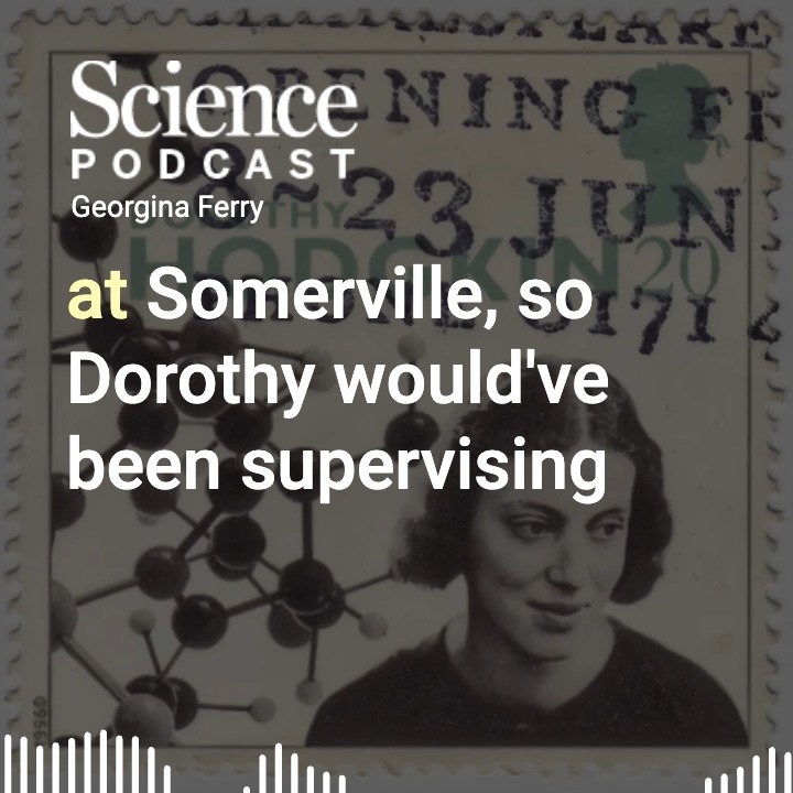 In 1998, Georgina Ferry published what would become the definitive biography of the crystallographer and Nobel laureate Dorothy Hodgkin. 🎧 Learn more in the second episode of our six-part #SciencePodcast🎙️ series on scientific biographies: