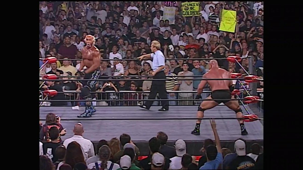 28 years ago today, Goldberg defeated Hollywood Hogan on Nitro to win the WCW World Heavyweight Championship