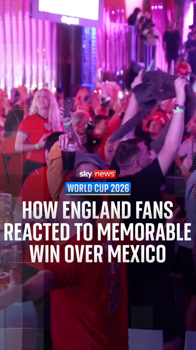 England have beaten World Cup co-hosts Mexico 3-2 to secure a quarterfinal berth against Norway. Watch how Three Lions fans reacted to the highs and lows of their last-16 clash at the Azteca Stadium 🔗