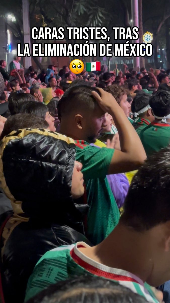 El sueño que no pudo ser 🥹 🇲🇽 La afición mexicana terminó con caras tristes tras la derrota del TRI 😞