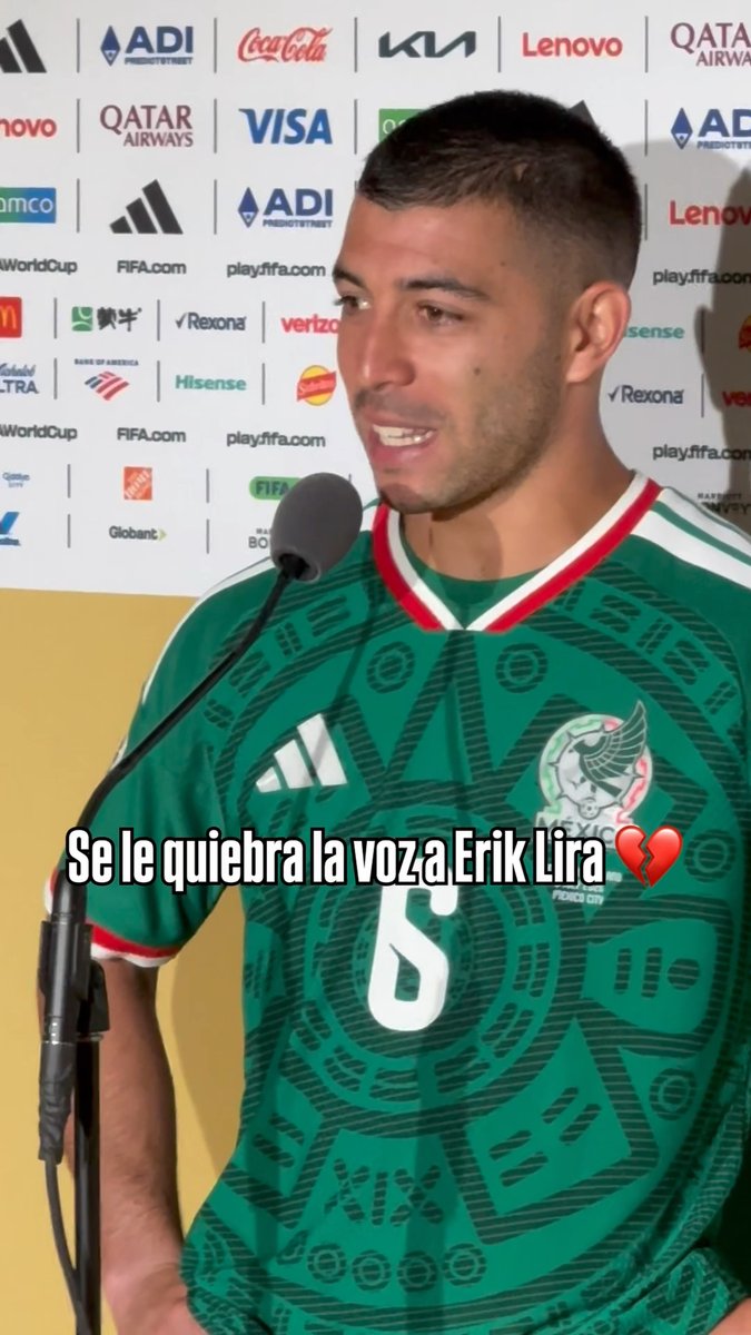 🥺 “Yo no los veo como jugadores. Son mis hermanos y con ellos voy a la guerra”. Erik Lira casi se quiebra al hablar de la familia que se hizo en Selección Mexicana.