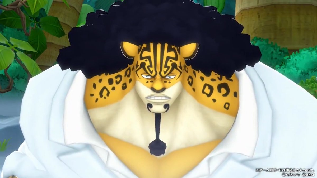 【新キャラ紹介】 ■因縁の共闘 ロブ・ルッチ 黒属性/ディフェンダー ルフィと共闘してお宝エリアを守るディフェンダー! スキル「六王銃&ゴムゴムの猿王銃」はお宝エリア奪取中の敵に移動して攻撃するぞ💥 #バウンティラッシュ #ONEPIECE