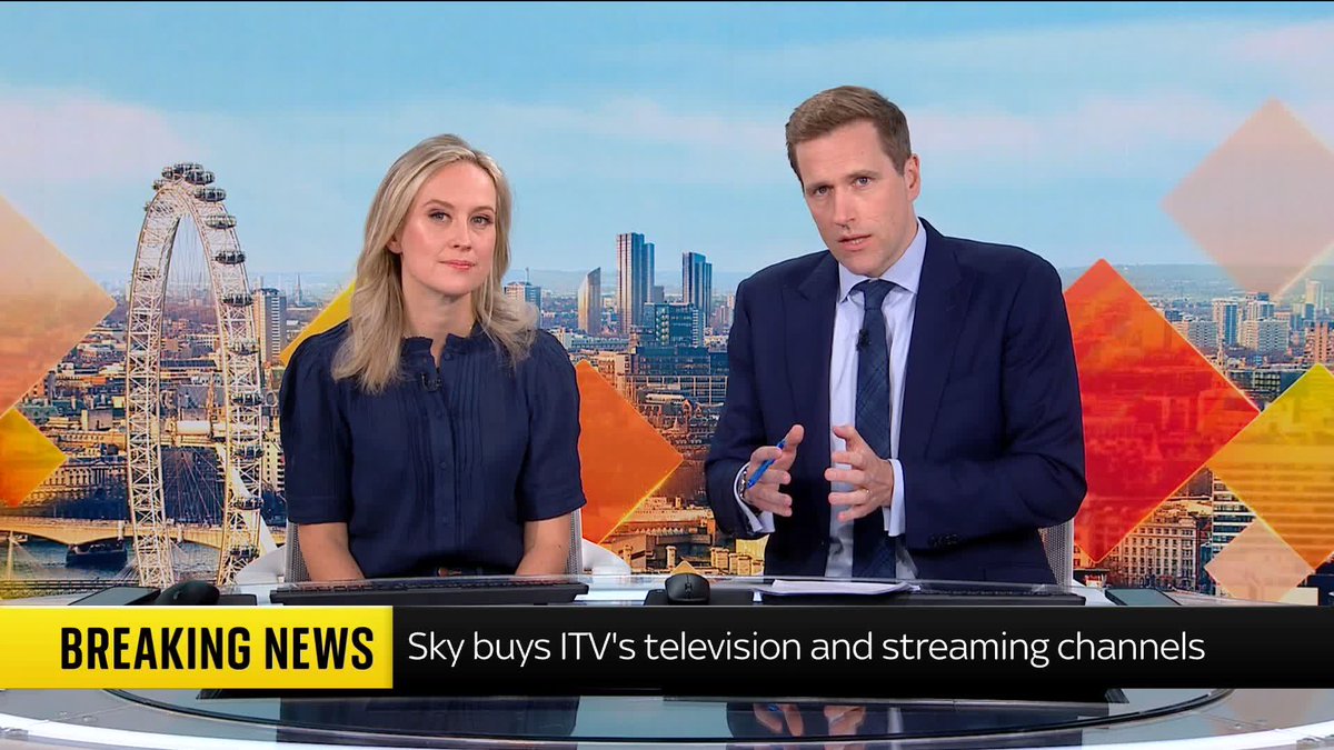 BREAKING: ITV has agreed the sale of its media and entertainment business to Sky, the owner of Sky News, for up to £1.6 billion following months of talks Sky's Wilfred Frost explains ⬇️ Read more: