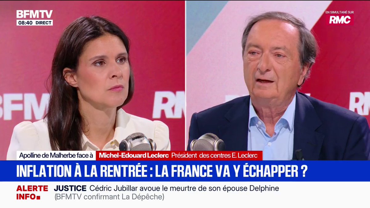 Indication de l'origine des produits alimentaires: "Je demande à ce que les industriels l'appliquent", déclare Michel-Édouard Leclerc